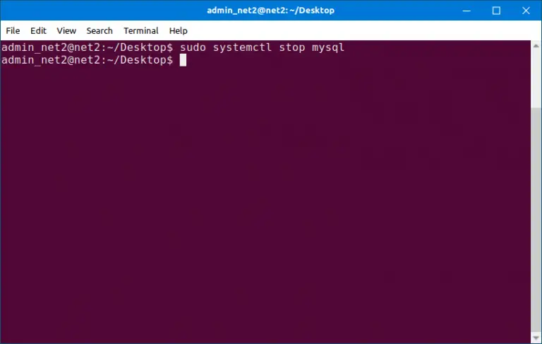 Remove MySQL database from your Ubuntu 1
